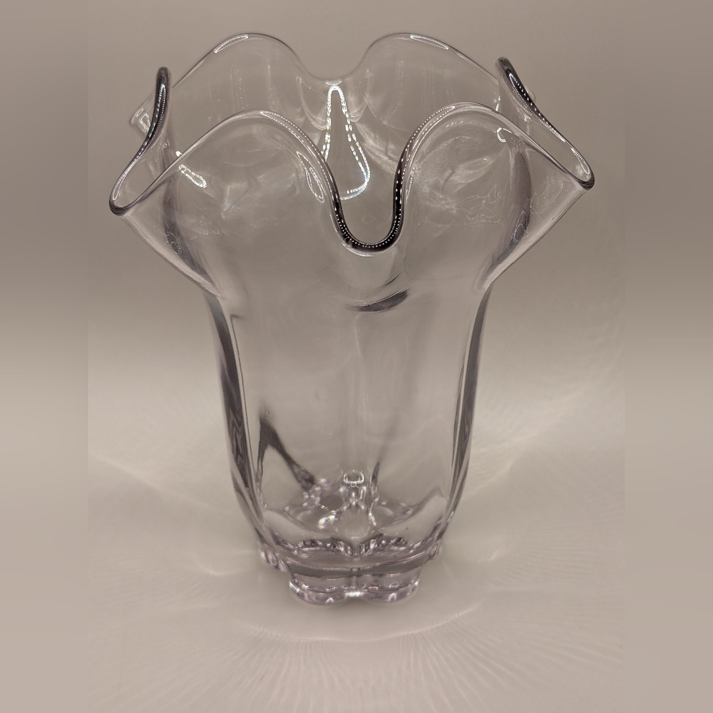 Vintage Duncan Miller Canterbury Vase Clear